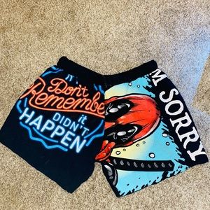 DEAD POOL T-SHIRT SHORTS